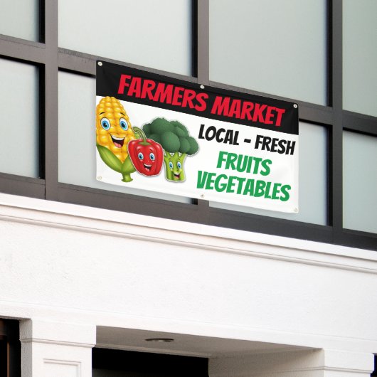 Banderoles Idées de présentation du marché agricole (Bâtiment extérieur)