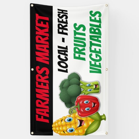 Banderoles Idées de présentation du marché agricole (Vertical)