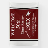 Banderoles Idées de Réunion de classe 50 ans, ANNÉE DE CHANGE (Verticale)