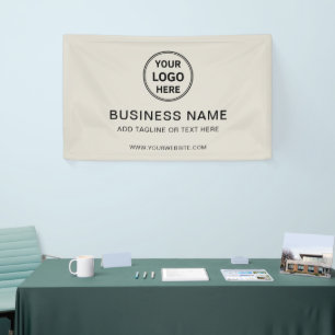 Banderoles Identité de marque d'entreprise avec logo personna