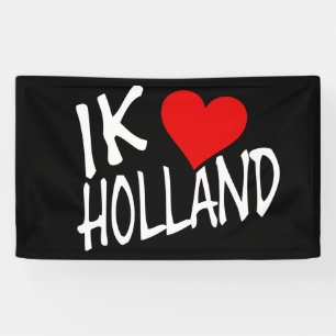 Banderoles Ik Heart Holland en bas