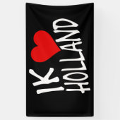 Banderoles Ik Heart Holland en bas (Vertical)