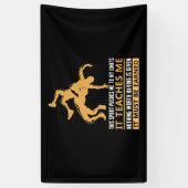 Banderoles IL DOIT ÊTRE GARDÉ lutte (Vertical)