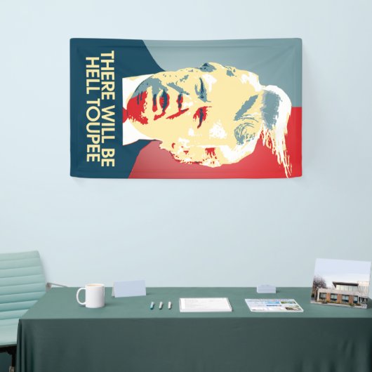 Banderoles Il y aura postiche d'enfer - propagande (Salon professionnel)