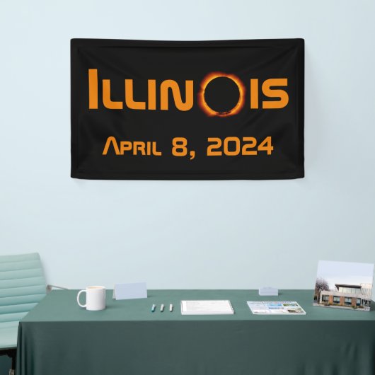 Banderoles Illinois 2024 Total Solaire Eclipse (Salon professionnel)