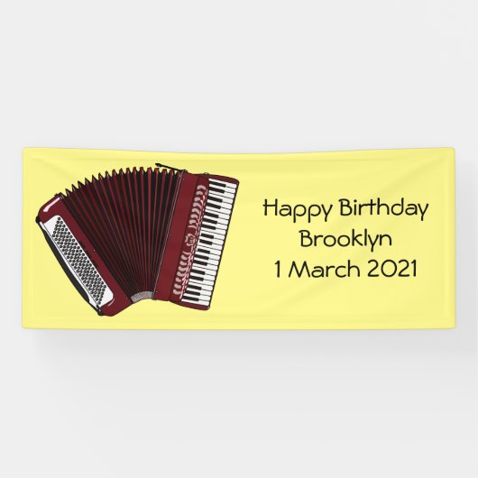 Banderoles Illustration d'accordion (Horizontal)