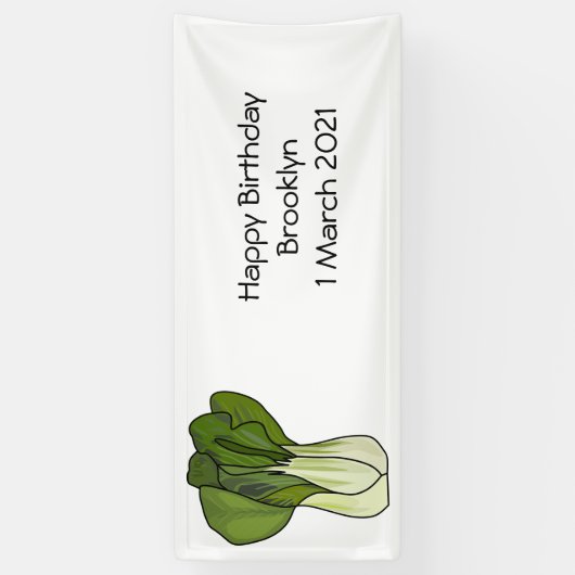 Banderoles Illustration de Bok choy (Vertical)