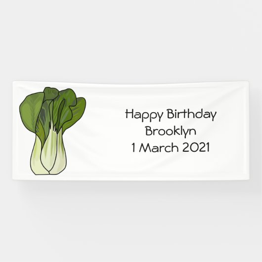 Banderoles Illustration de Bok choy (Horizontal)