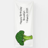 Banderoles Illustration de Broccoli (Vertical)