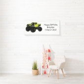 Banderoles Illustration de camion monstre (En situation)