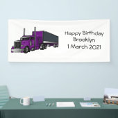 Banderoles Illustration de camion semi-remorque (Salon professionnel)