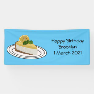 Banderoles Illustration de citron cheesecake