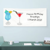 Banderoles Illustration de cocktail (Salon professionnel)