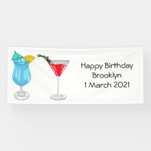 Banderoles Illustration de cocktail