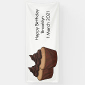 Banderoles Illustration de Cupcake (Vertical)