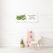 Banderoles Illustration de dessin de pois (En situation)