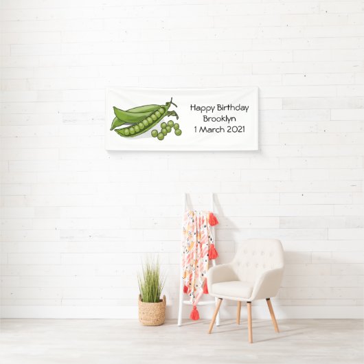 Banderoles Illustration de dessin de pois (En situation)