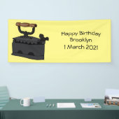 Banderoles Illustration de dessin en fer de Charbon (Salon professionnel)