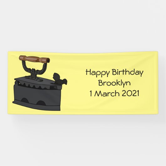 Banderoles Illustration de dessin en fer de Charbon (Horizontal)