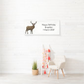 Banderoles Illustration de dessin sur le cerf (En situation)