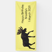 Banderoles Illustration de dessin sur l'orignal (Vertical)