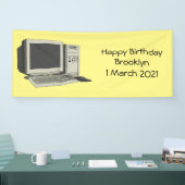 Banderoles Illustration de dessin sur ordinateur (Salon professionnel)