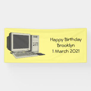 Banderoles Illustration de dessin sur ordinateur