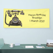 Banderoles Illustration de dessin téléphonique (Salon professionnel)