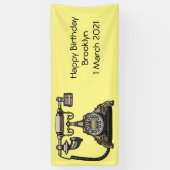 Banderoles Illustration de dessin téléphonique (Vertical)