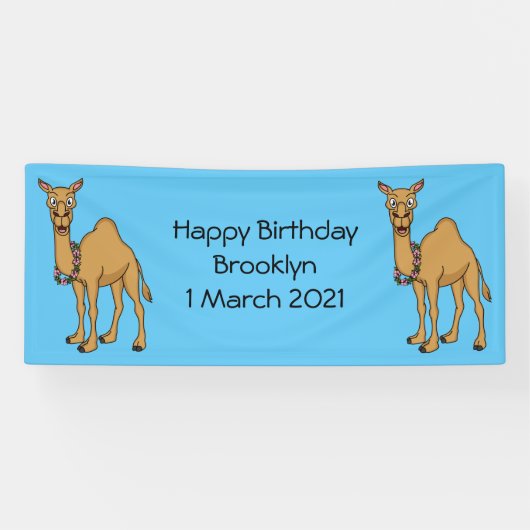 Banderoles Illustration de dromadaire (Horizontal)