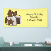 Banderoles Illustration de gâteau de pain d'épices (Salon professionnel)