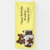 Banderoles Illustration de gâteau de pain d'épices (Vertical)