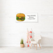 Banderoles Illustration de Hamburger (En situation)