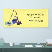 Banderoles Illustration de la bande dessinée Broom & mop (Salon professionnel)