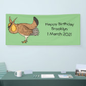 Banderoles Illustration de la bande dessinée de poulet de pra (Salon professionnel)