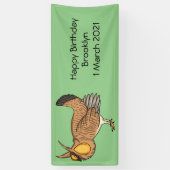 Banderoles Illustration de la bande dessinée de poulet de pra (Vertical)