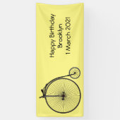 Banderoles Illustration de la bande dessinée de vélo à grande (Vertical)