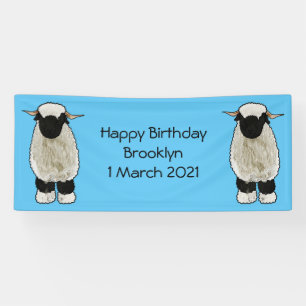 Banderoles Illustration de la caricature de mouton Valais Bla