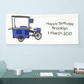 Banderoles Illustration de la charrette alimentaire (Salon professionnel)