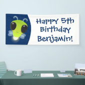 Banderoles Illustration de la luciole vert mou (Salon professionnel)