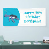 Banderoles Illustration de la petite tortue de mer (Salon professionnel)