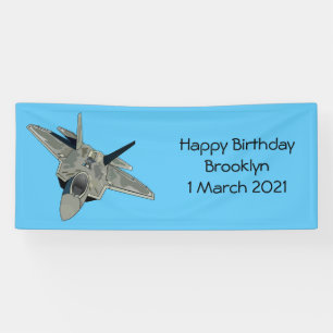 Banderoles Illustration de l'avion de chasse