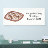 Banderoles Illustration de l'éclair de chocolat (Salon professionnel)