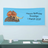 Banderoles Illustration de lézard à col frisé (Salon professionnel)