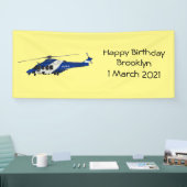 Banderoles Illustration de l'hélicoptère de police (Salon professionnel)