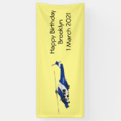 Banderoles Illustration de l'hélicoptère de police (Vertical)