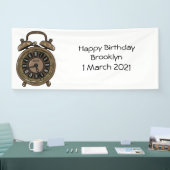 Banderoles Illustration de l'horloge d'alarme (Salon professionnel)