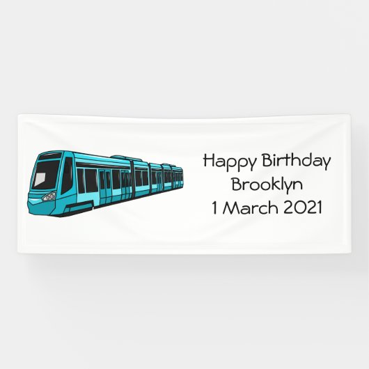 Banderoles Illustration de locomotive électrique (Horizontal)