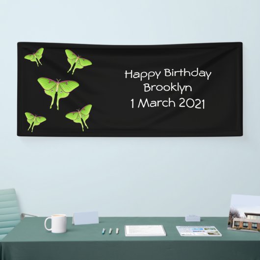 Banderoles Illustration de Luna Moth (Salon professionnel)