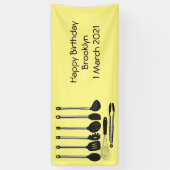 Banderoles Illustration de l'ustensile de cuisine (Vertical)